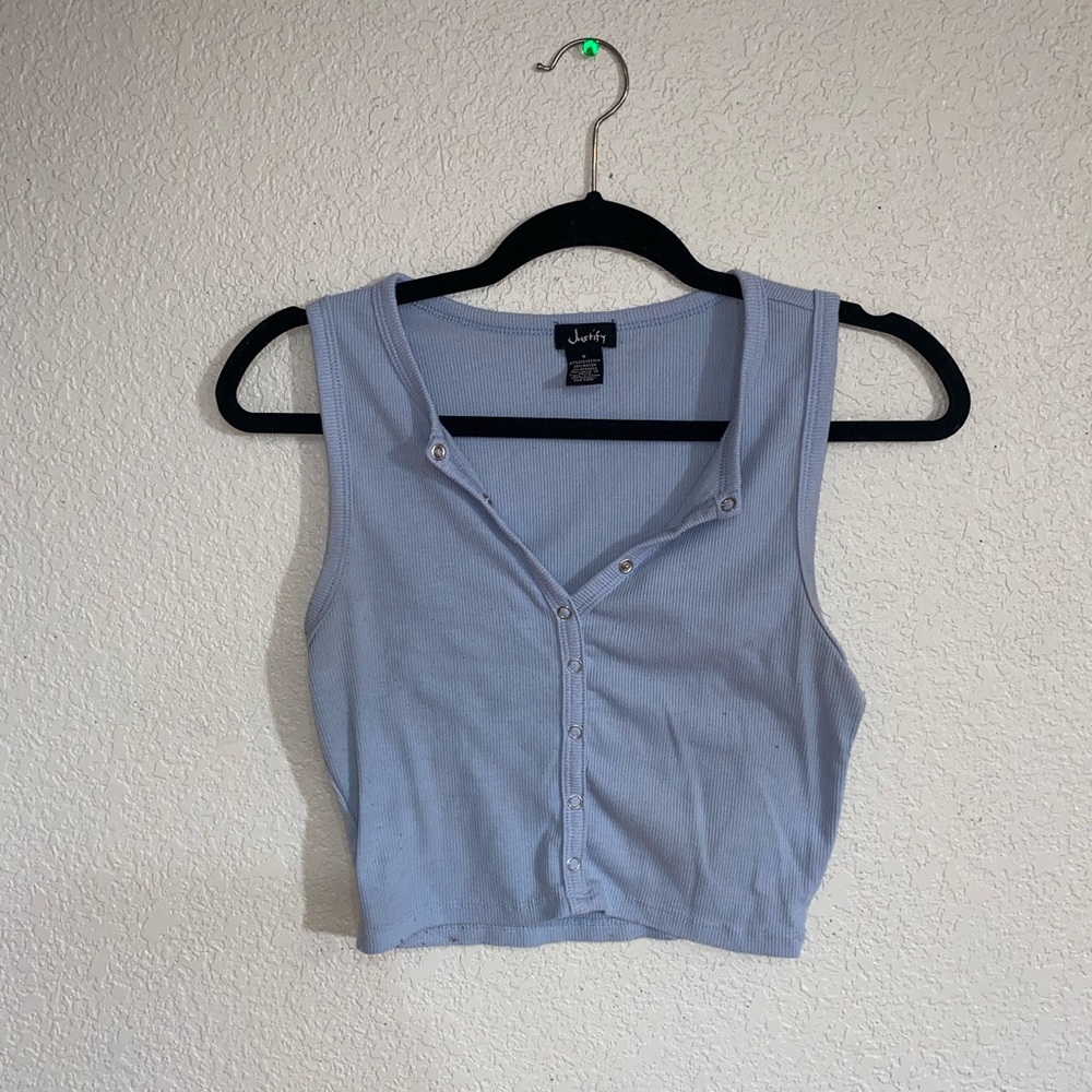 Blue tank top